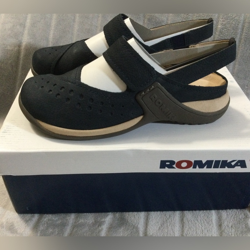 NIB- Romika Blue Milla 133 Clogs EU 36 usa 6